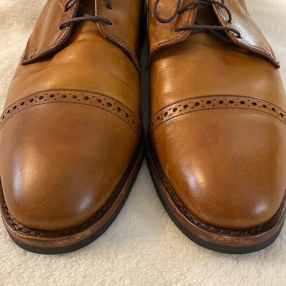 Allen Edmonds Boulevard Chestnut Cap Toe Derby Dress Shoe Size 11 - Picture 2 of 10